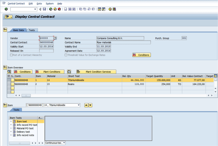 Central Contract in ECC.7e715669e4bd8a959007a4a1ecf397c4