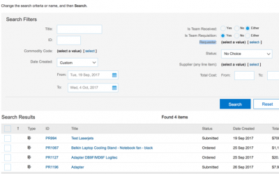 SAP Ariba Team Requisitioning